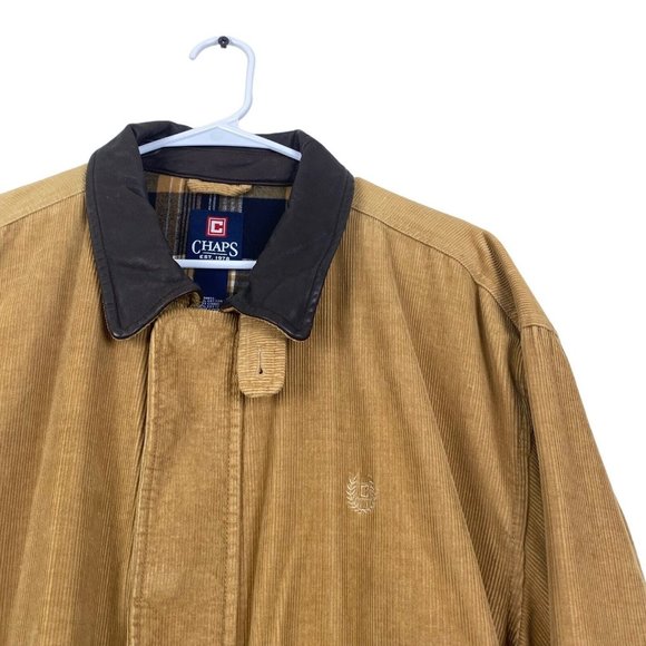 GUC Chaps Ralph Lauren Corduroy Jacket - Heavyweight Blanket Lined Men's Size XL - Picture 2 of 12